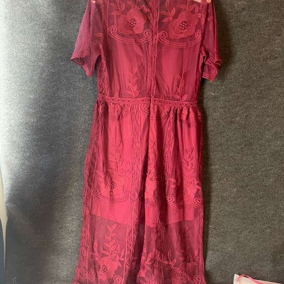 Eleter Women's Deep V-Neck Lace Romper with slits - Picture 8 of 8